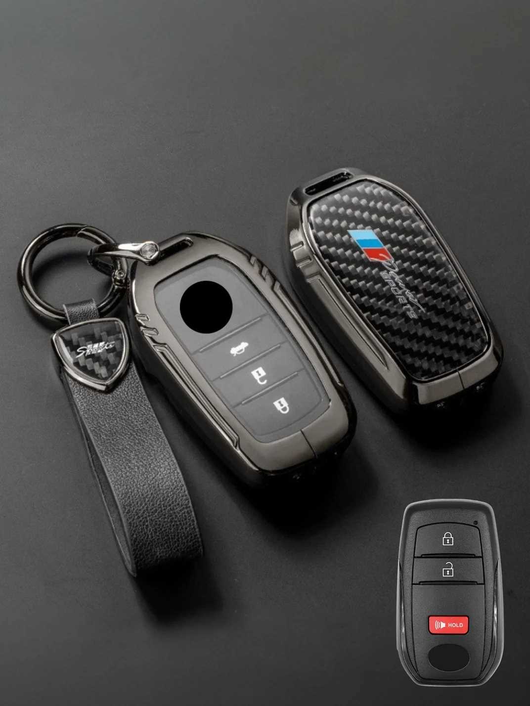 Visible Button Toyota Key Protector Shell