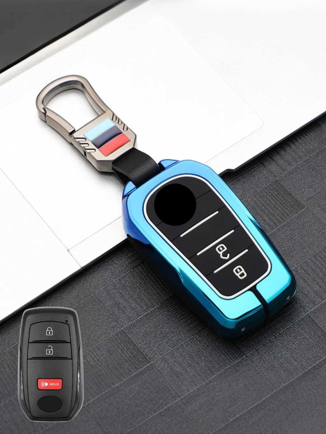 Luxury Colored Alloy Toyota Key Fob Case