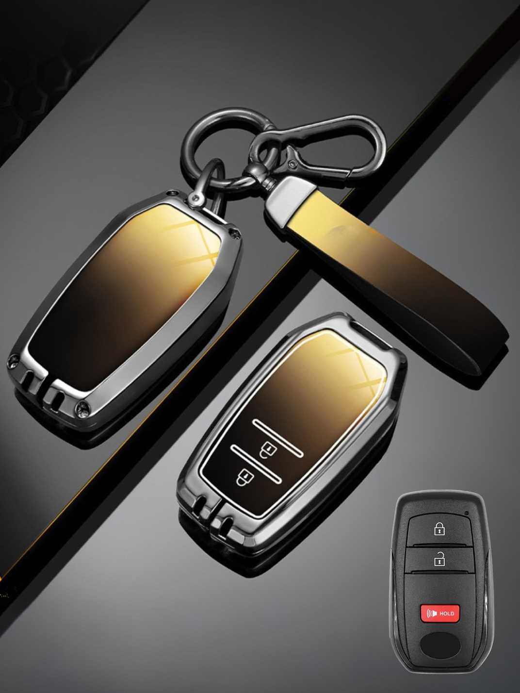 Heavy-Duty Zinc Alloy Toyota Key Fob Cover