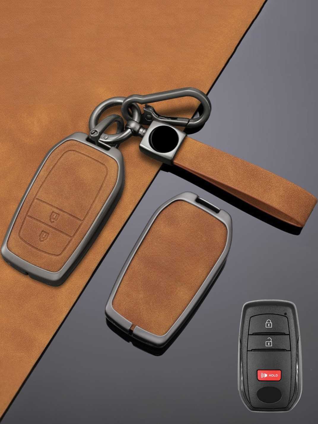 Premium Genuine Leather Toyota Key Cover