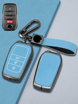 Toyota Key Genuine Leather & Metal Frame
