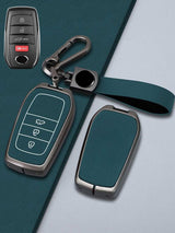 Toyota Key Genuine Leather & Metal Frame