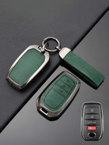Toyota Key Genuine Leather & Metal Frame