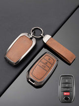 Toyota Key Genuine Leather & Metal Frame