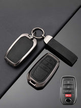 Toyota Key Genuine Leather & Metal Frame