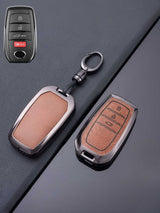 Toyota Key Genuine Leather & Metal Frame