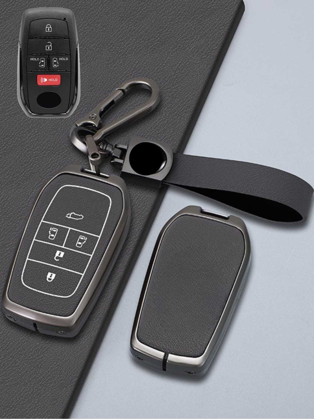 Toyota Key Genuine Leather & Metal Frame