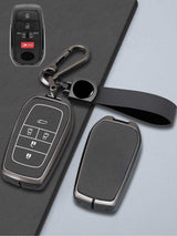 Toyota Key Genuine Leather & Metal Frame