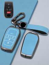 Toyota Key Genuine Leather & Metal Frame