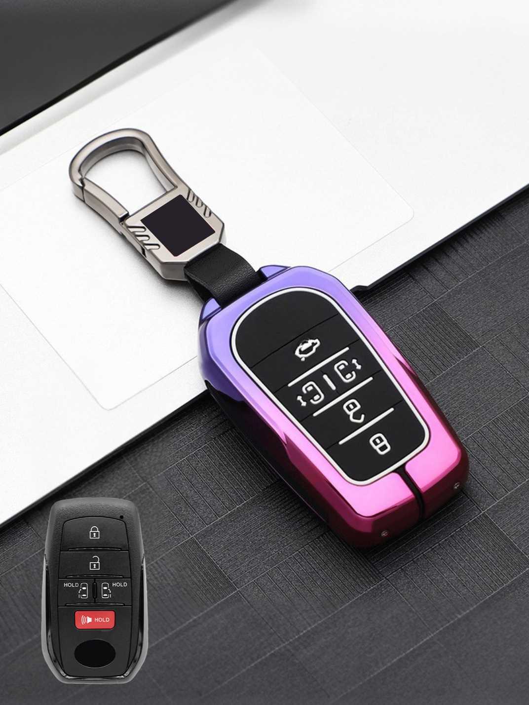 Luxury Colored Alloy Toyota Key Fob Case