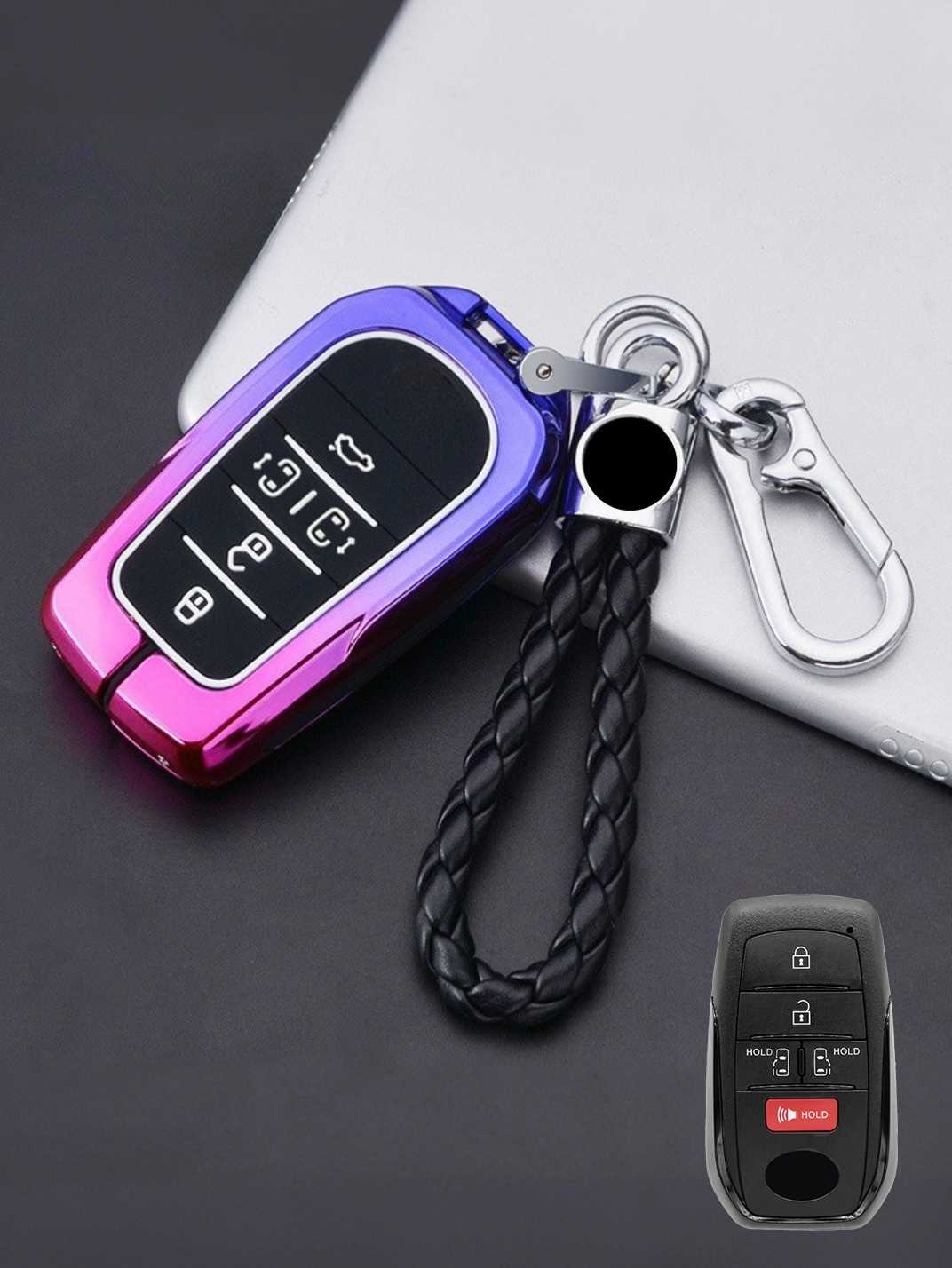 Luxury Colored Alloy Toyota Key Fob Case