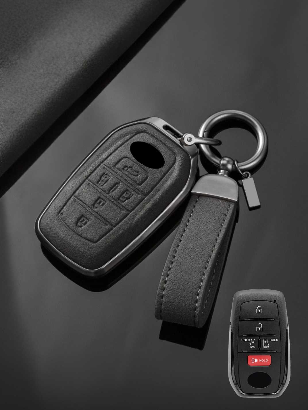 Genuine Alcantara Toyota Key Fob Cover