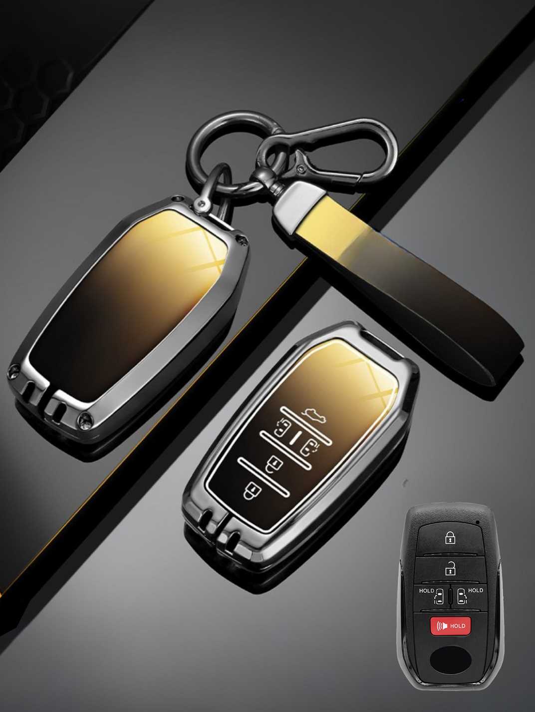 Heavy-Duty Zinc Alloy Toyota Key Fob Cover