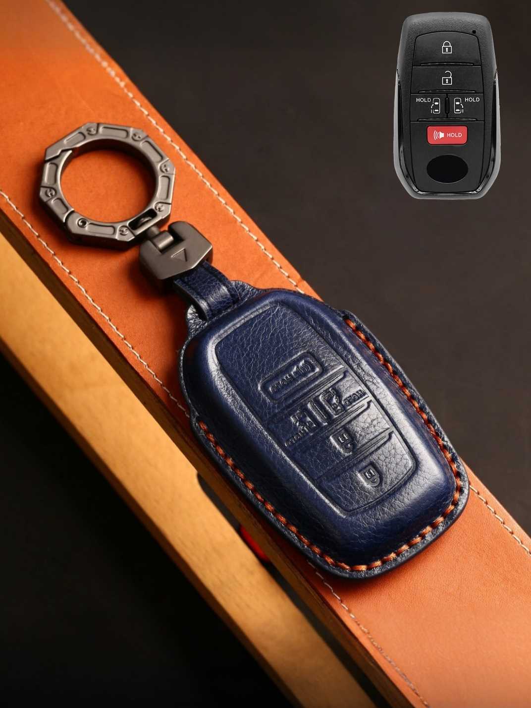 Premium Genuine Leather Toyota Key Cover