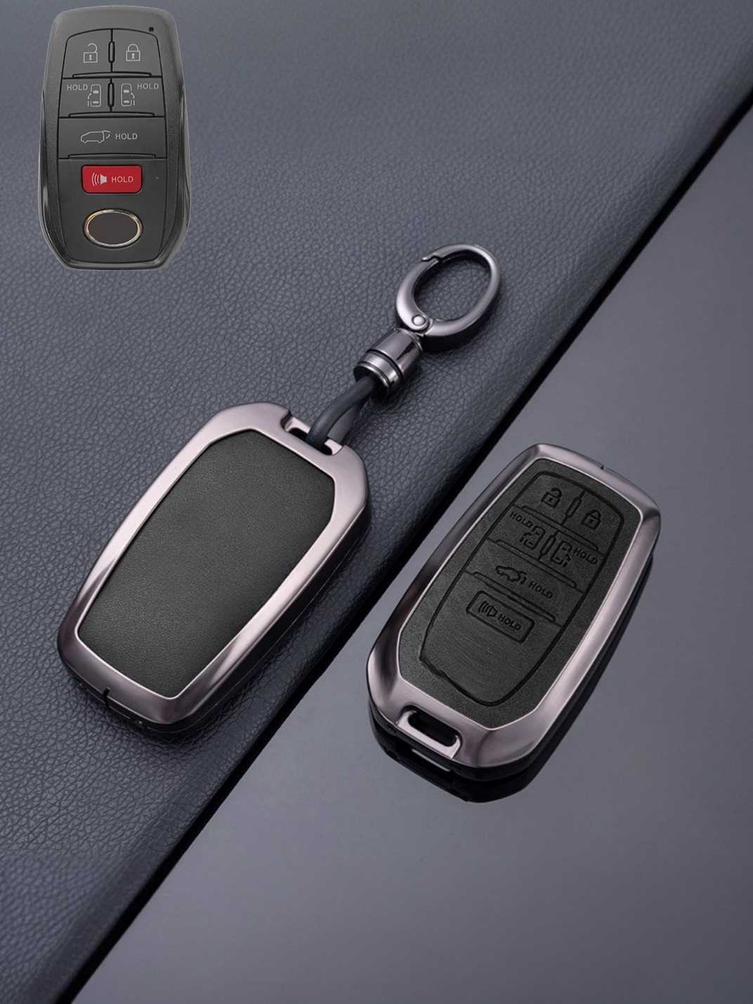 Toyota Key Genuine Leather & Metal Frame