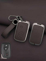 Lexus Key Genuine Leather & Metal Frame