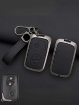 Lexus Key Genuine Leather & Metal Frame