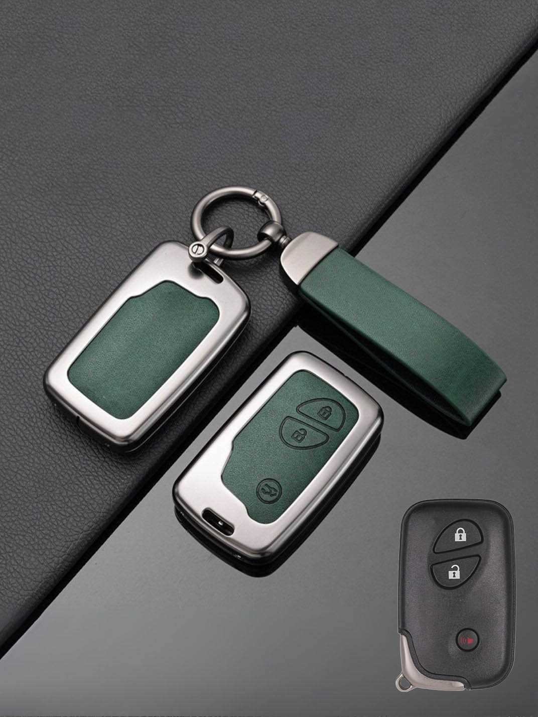 Lexus Key Genuine Leather & Metal Frame