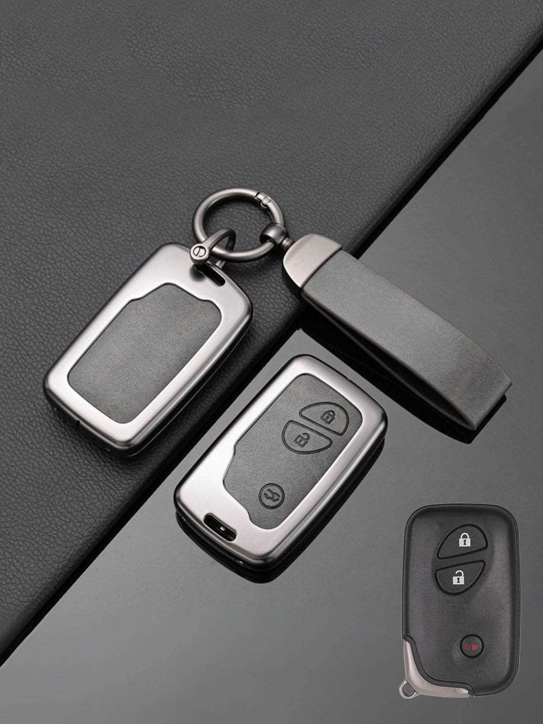 Lexus Key Genuine Leather & Metal Frame