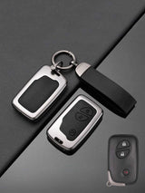 Lexus Key Genuine Leather & Metal Frame