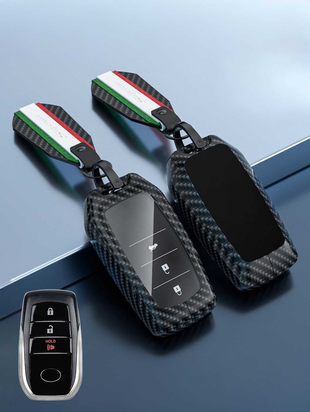 Visible Button Toyota Key Protector Shell