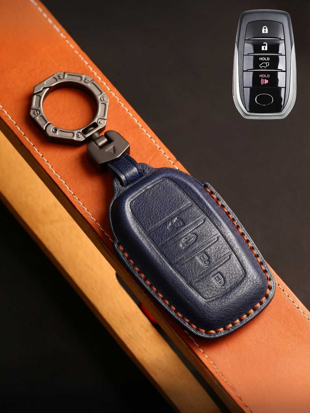 Premium Genuine Leather Toyota Key Cover