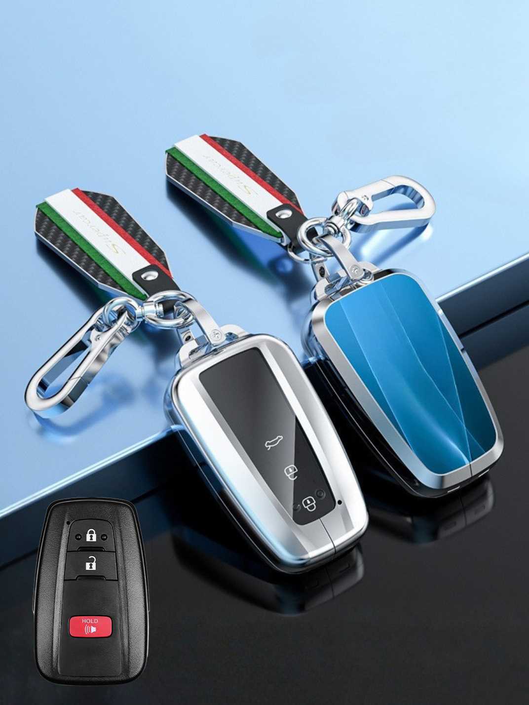 Visible Button Toyota Key Protector Shell