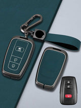 Toyota Key Genuine Leather & Metal Frame