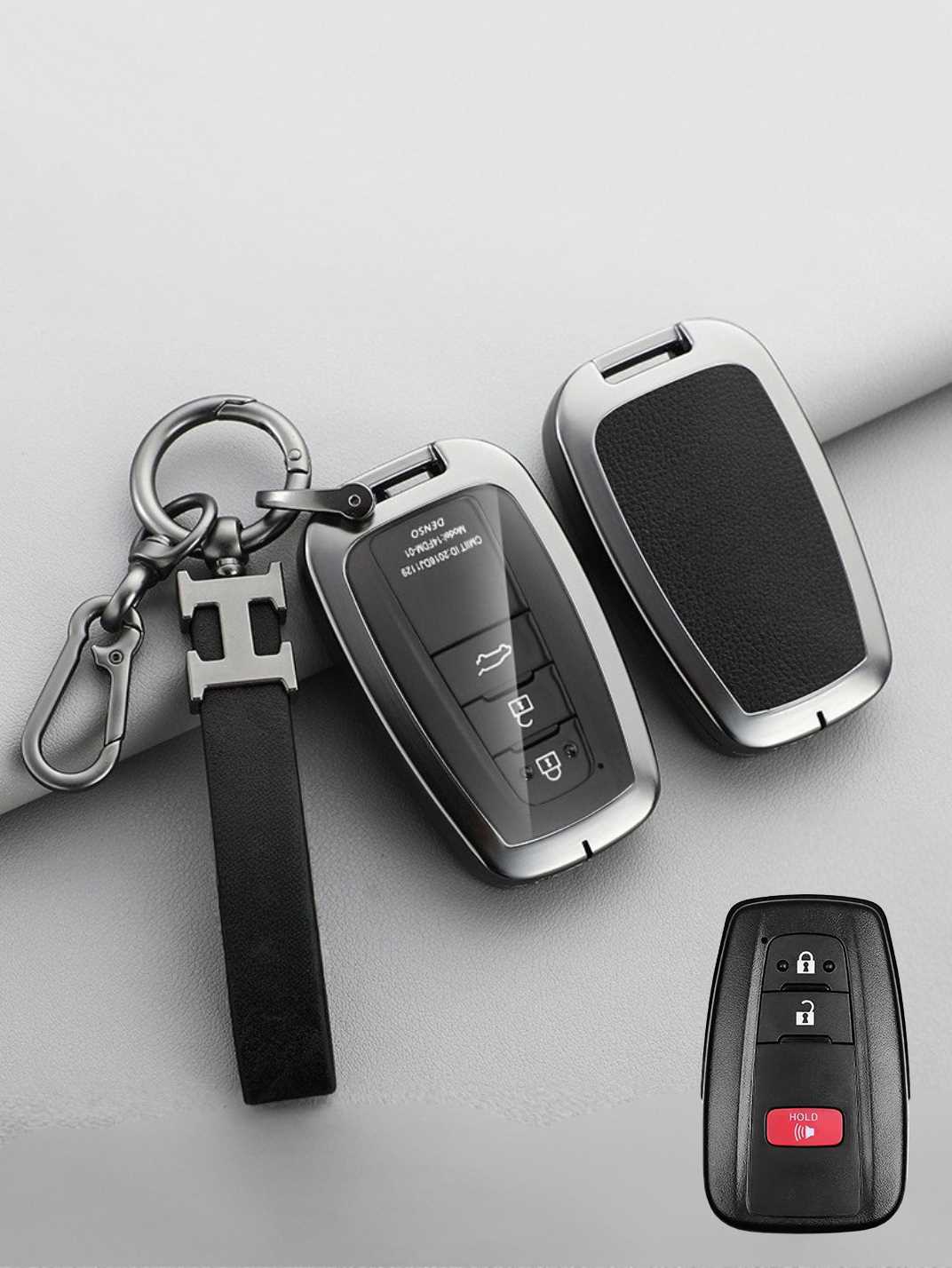 Premium Visible-Button Toyota Key Shell