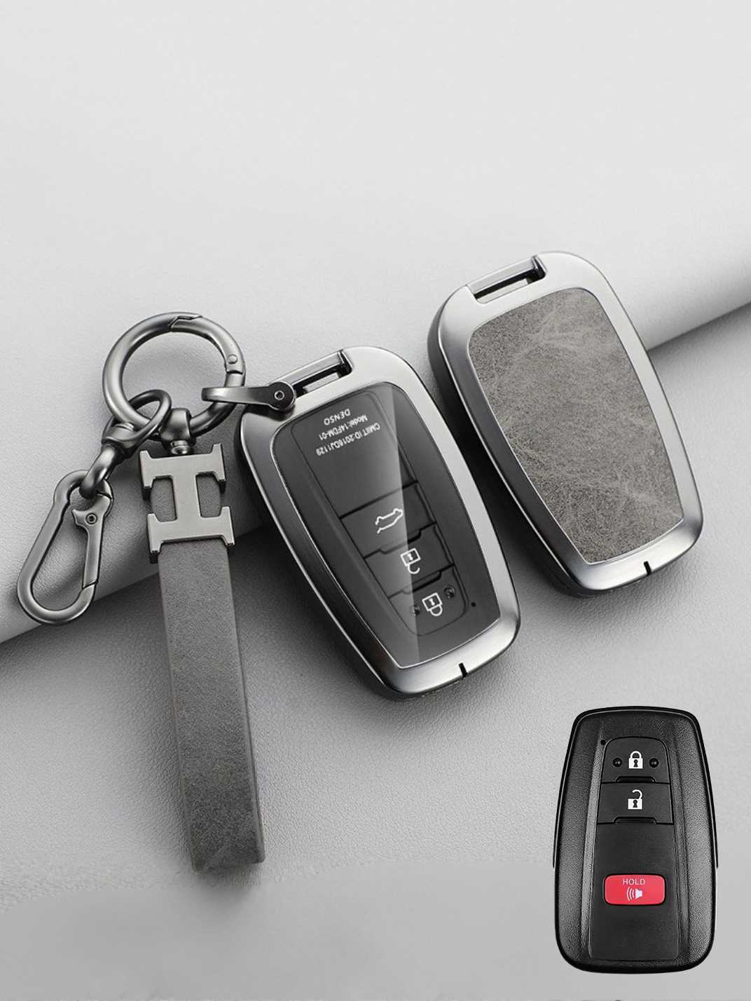 Premium Visible-Button Toyota Key Shell