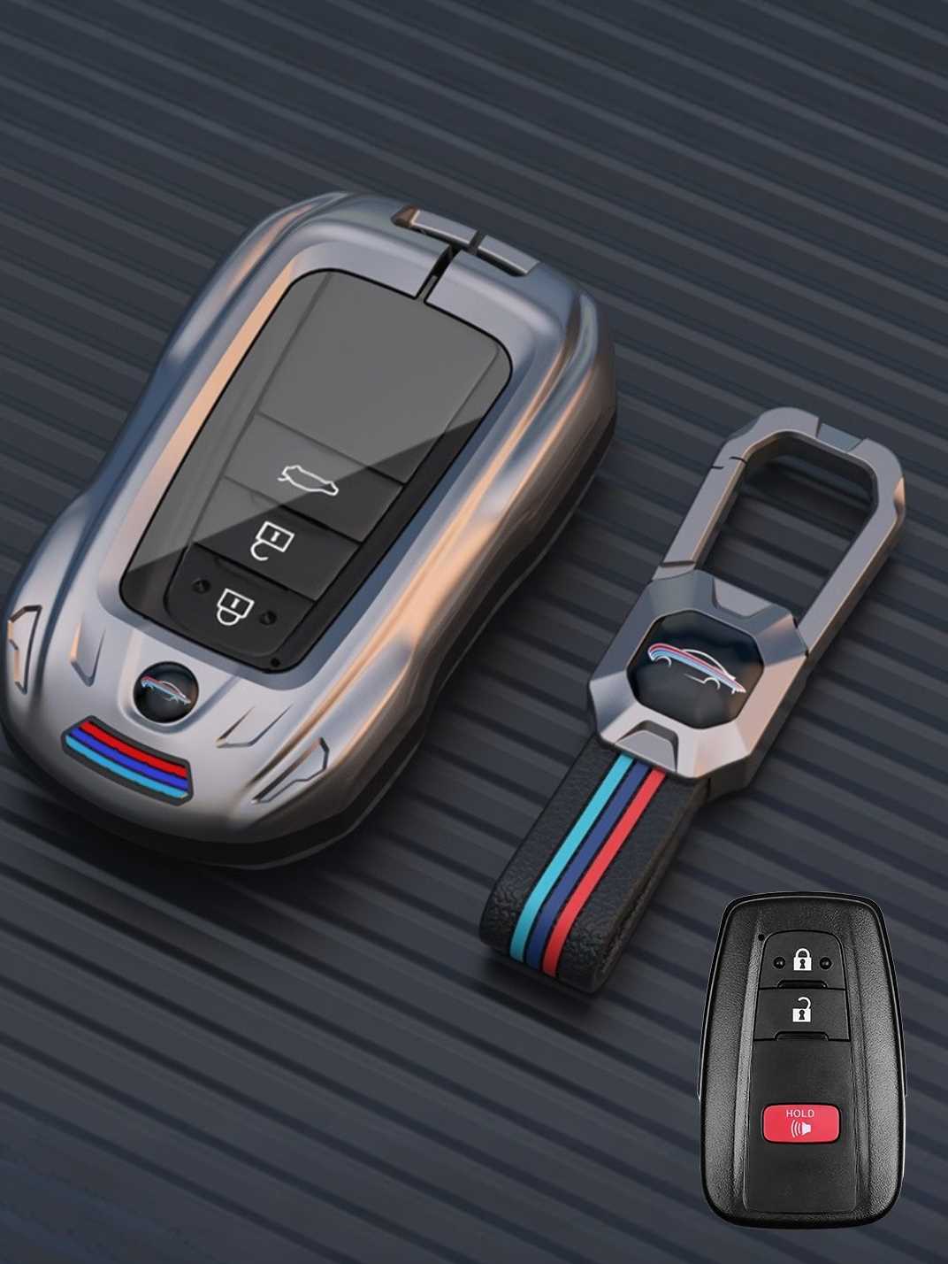 Visible Button Toyota Key Protector Shell