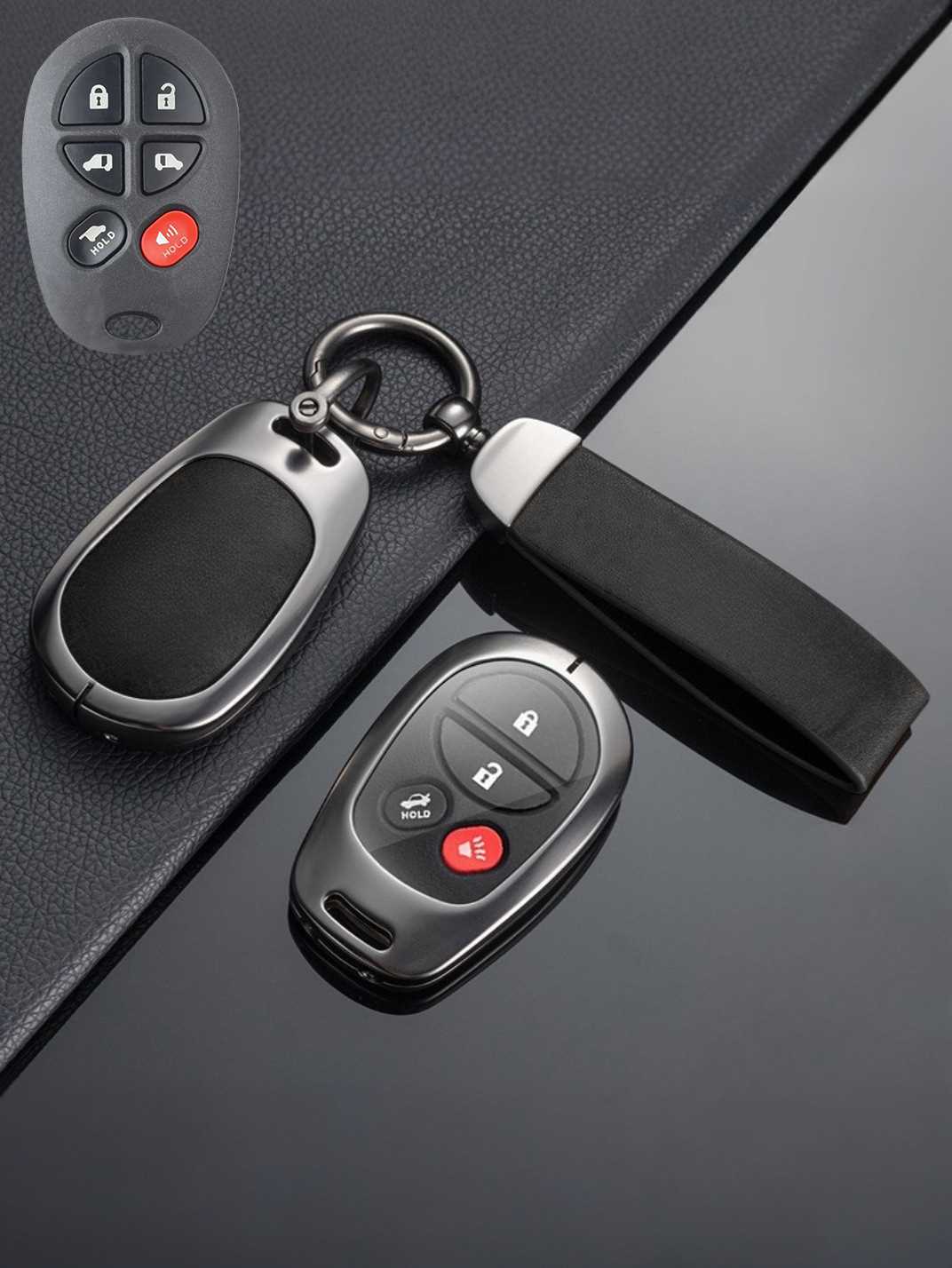 Toyota Key Genuine Leather & Metal Frame