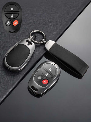 Toyota Key Genuine Leather & Metal Frame