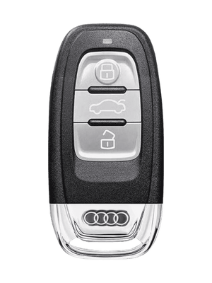 Audi Key Genuine Leather & Metal Frame Cover