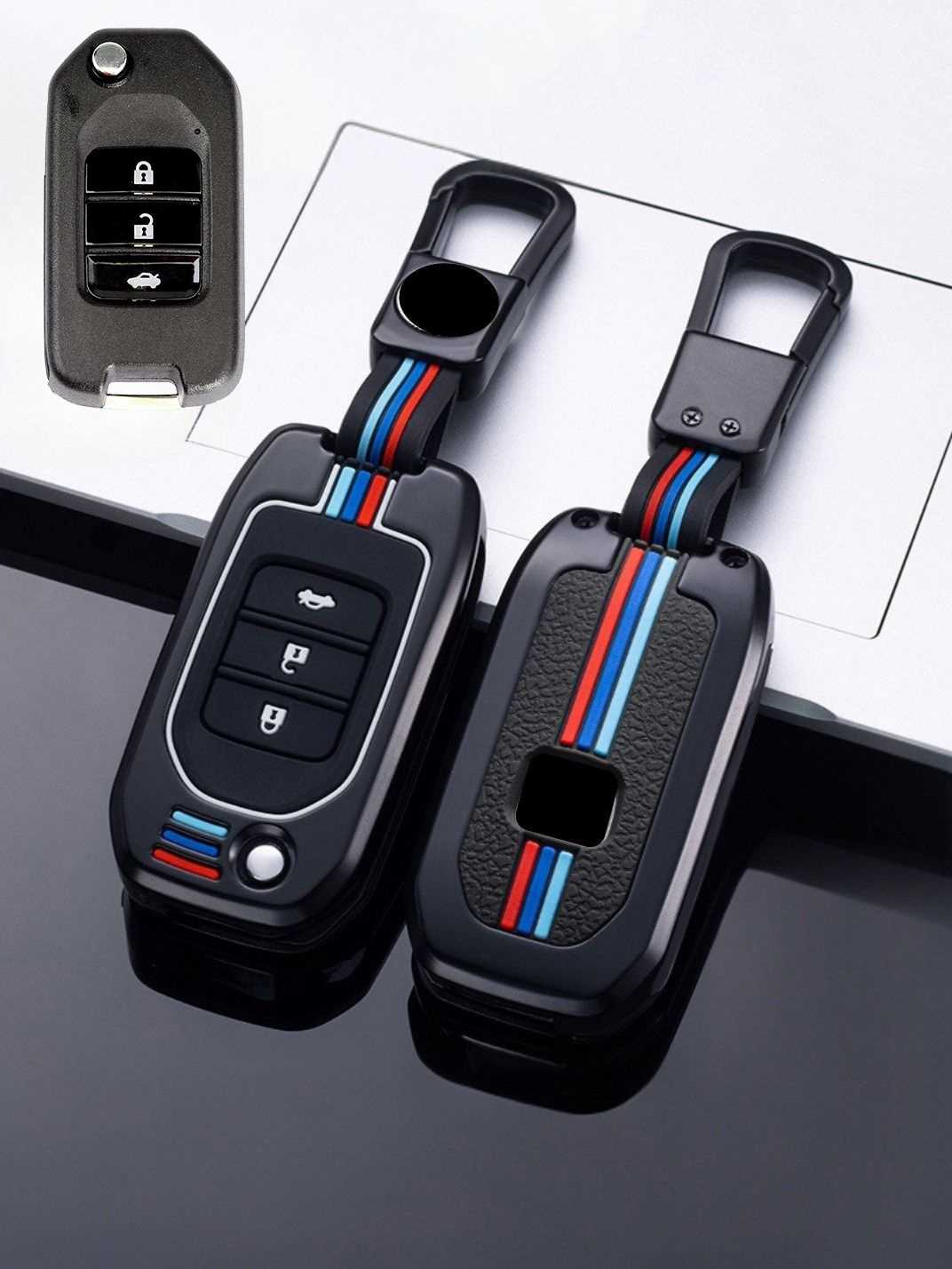 Luxury Colored Alloy Honda Key Fob Case