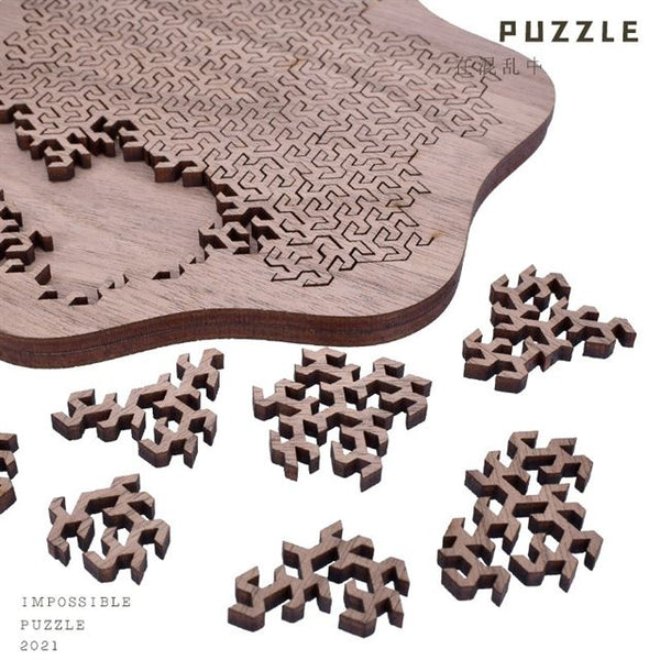 Martoffes™ Denksport-Puzzle aus Holz 
