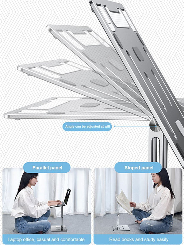 Aluminum Alloy Adjustable Foldable Portable Reading Book Stand And Laptop Tablet IPad Projector Stand/Riser Macbook Staender Holder