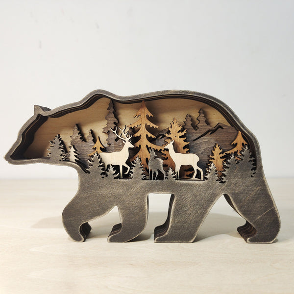Martoffes™ Weihnachtsdekoration mit Bären aus Holz