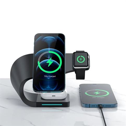 4 in 1 Qi-Certified Fast Charging Station