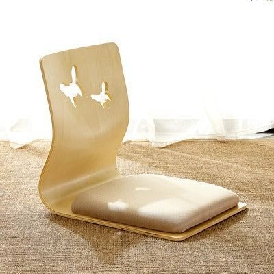Chaise de sol japonaise en bois Martoffes™