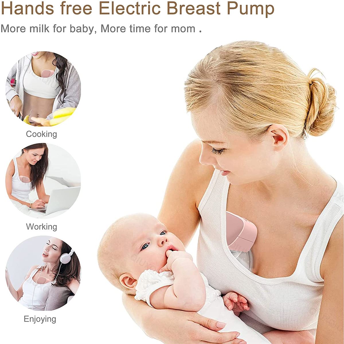 Hand Free Electric Portable Wireless Wearable Breast Pump Milker –  Martoffes Store