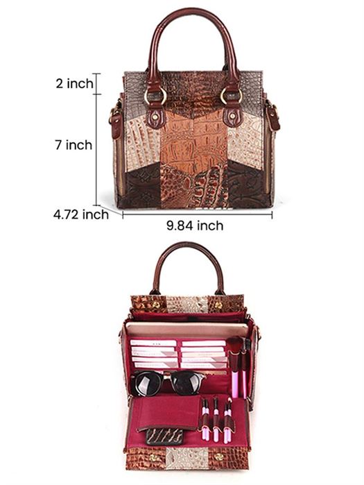 Martoffes™ Crossbody Leather Handbag with Organizing Compartments