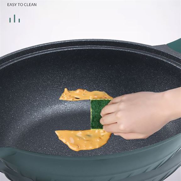 Martoffes™ Frying Non Stick Wok Pan With Steamer